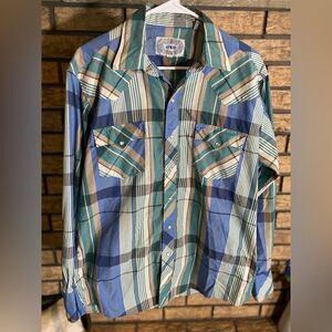 Authentic ATB western wear pearl snap‎